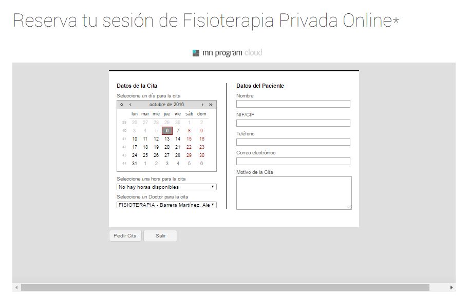 Cita Online Fisioterapia Zaragoza